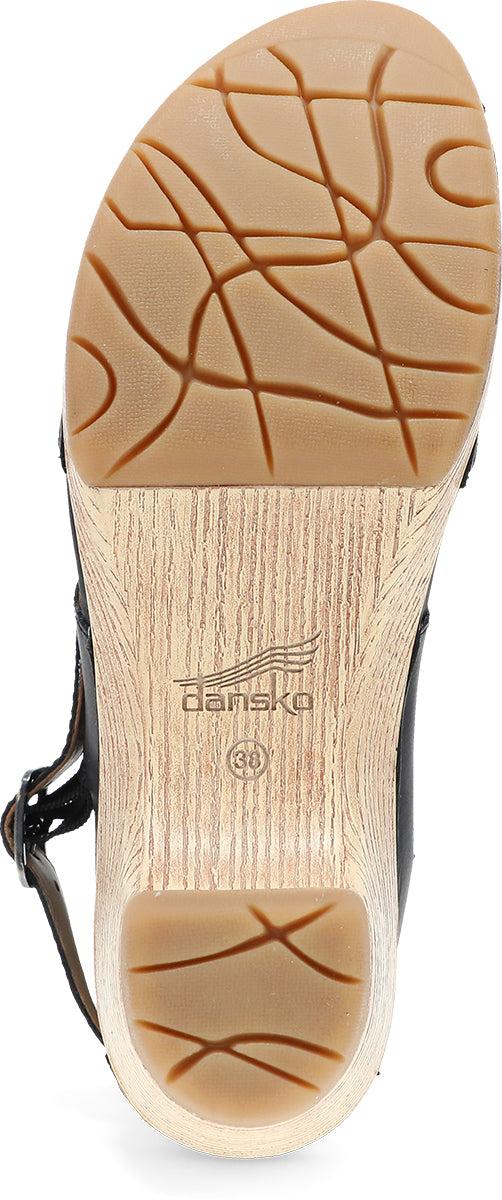 Dansko Black Oiled Pull Up Lucia Women's Mary Jane Shoes 2218-021400