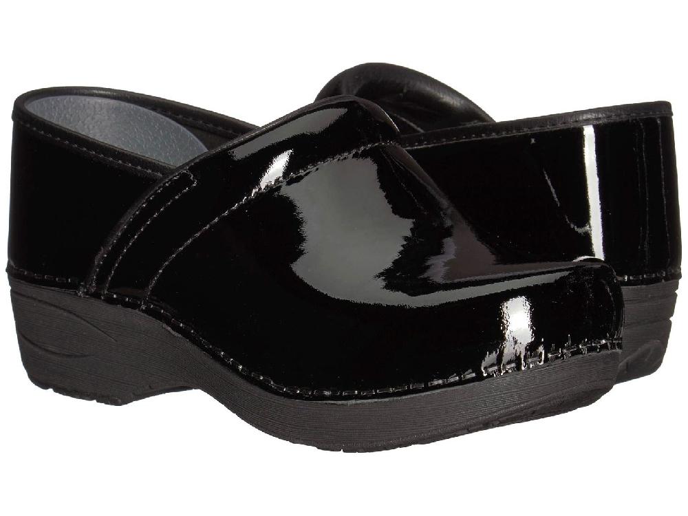 Dansko Black Patent XP 2.0 Womens Closed Back Comfort Clogs 3950-180202