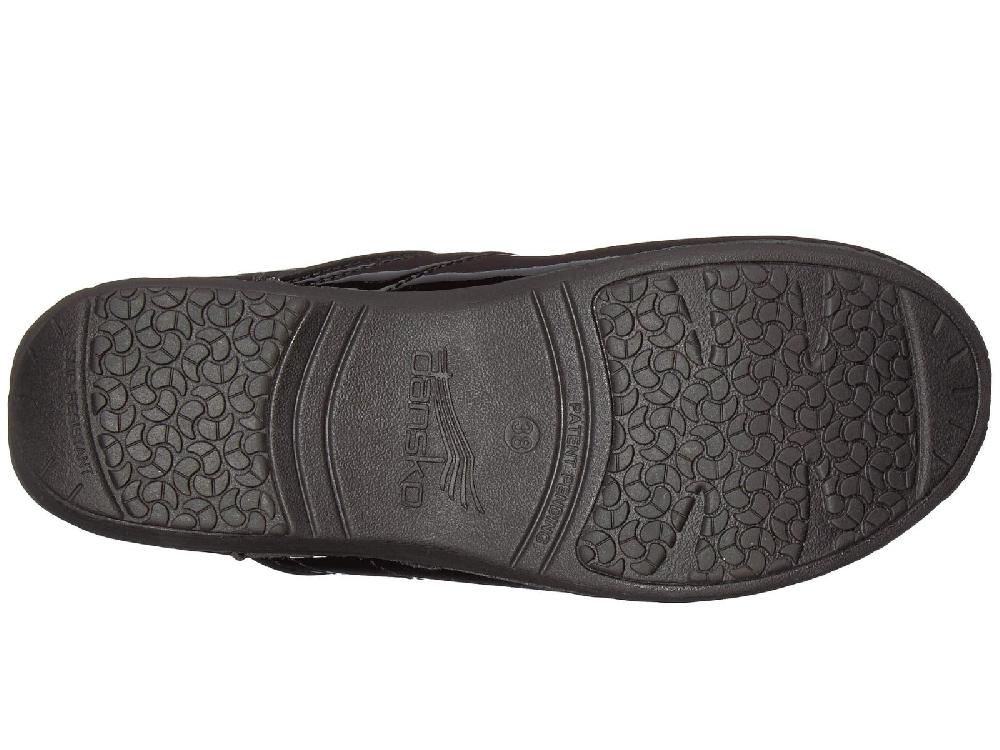 Dansko Black Patent XP 2.0 Womens Closed Back Comfort Clogs 3950-180202