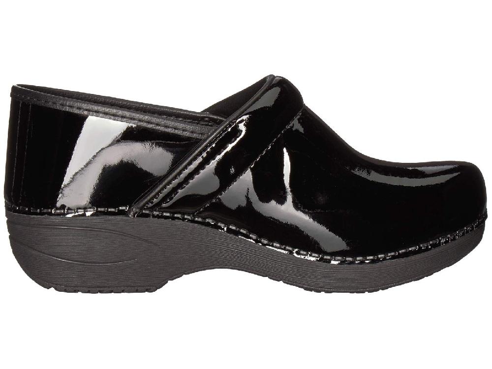 Dansko Black Patent XP 2.0 Womens Closed Back Comfort Clogs 3950-180202