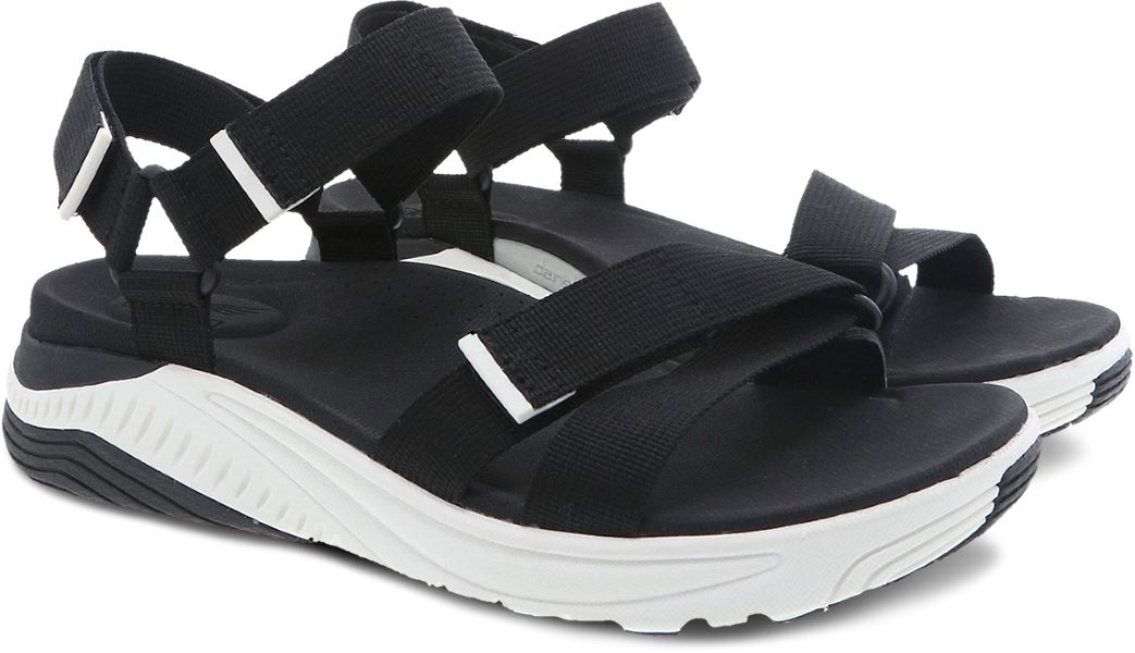 Dansko Black Racquel Webbing Womens Sandals 4915-500200