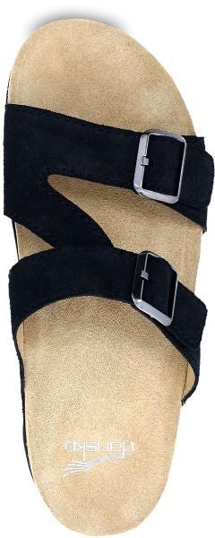 Dansko Black Suede Dayna Women's Sandals 2106-470200
