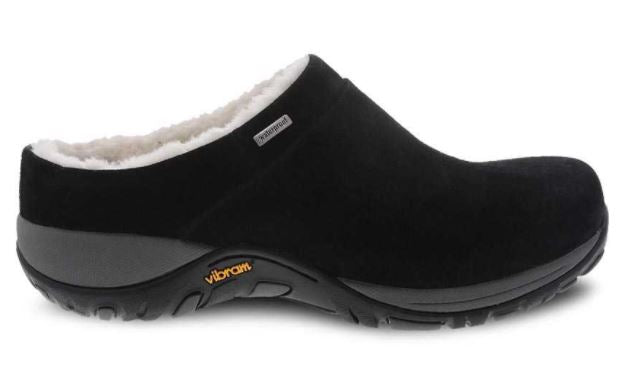 Dansko Black Suede Parson Womens Comfort Slide On Shoes 4356-100210