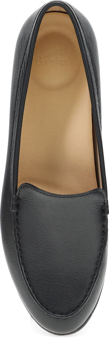 Dansko Black Tumbled Flat Women's Shoes 2043-500200