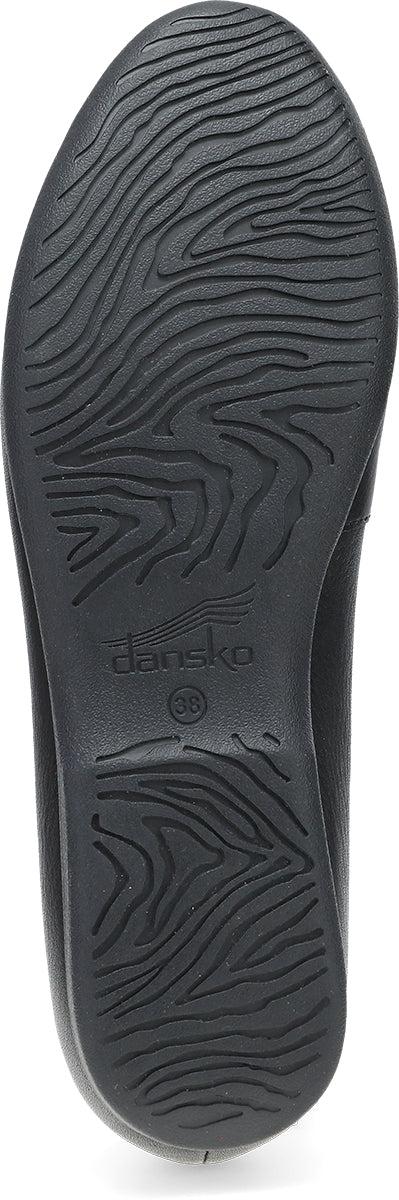 Dansko Black Tumbled Flat Women's Shoes 2043-500200
