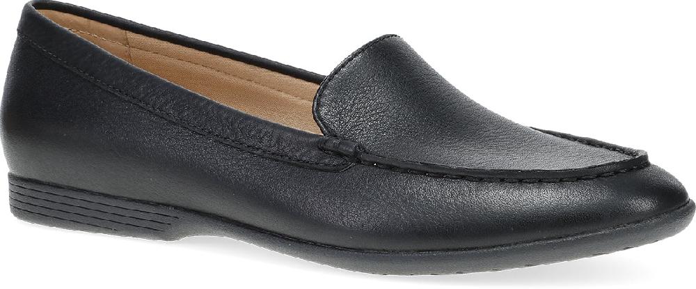 Dansko Black Tumbled Flat Women's Shoes 2043-500200