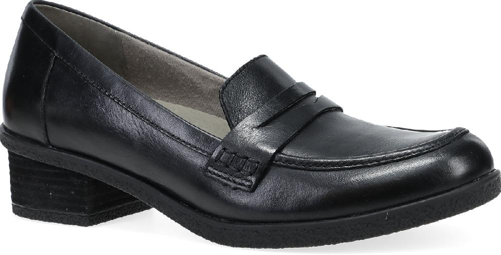 Dansko Black Waterproof Burnished Danica Women's Loafers 2934-502300