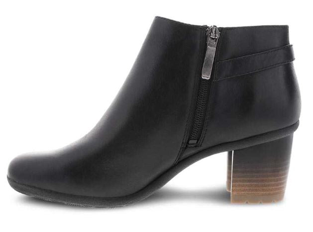 Dansko Black Waterproof Burnished Perry Womens Comfort Short Boots 3331-470200