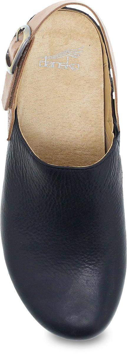 Dansko Black Waxy Milled Merrin Women's Mule Shoes 9605-500200