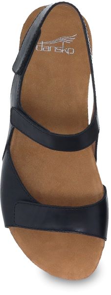 Dansko Black Way Burnished Ronda Women's Sandals 6027-470200