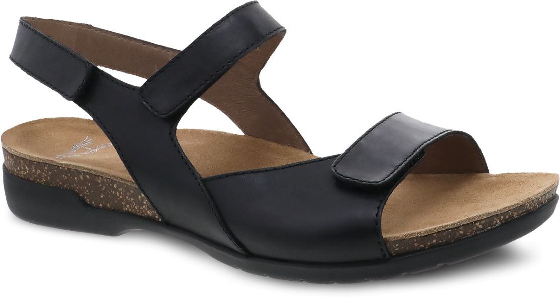 Dansko Black Way Burnished Ronda Women's Sandals 6027-470200