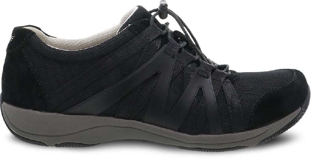 Dansko Black With Black Suede Henriette Womens Comfort Shoes 4852-360295
