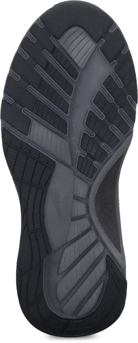 Dansko Black With Grey Mesh Pace Ladies Athletic Shoes 4205-100294