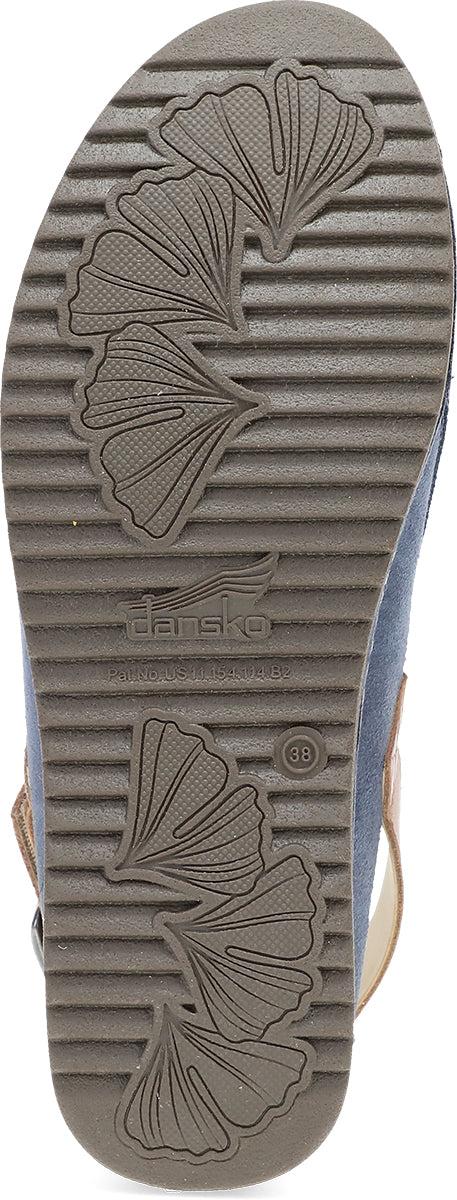 Dansko Blue Burnished Suede Merrin Women's Mule Shoes 9605-545300