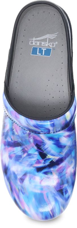 Dansko Blue Crush Patent LT Pro Womens Clogs 5200-050202