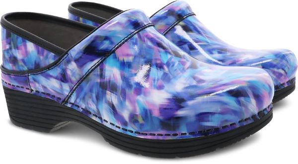 Dansko Blue Crush Patent LT Pro Womens Clogs 5200-050202