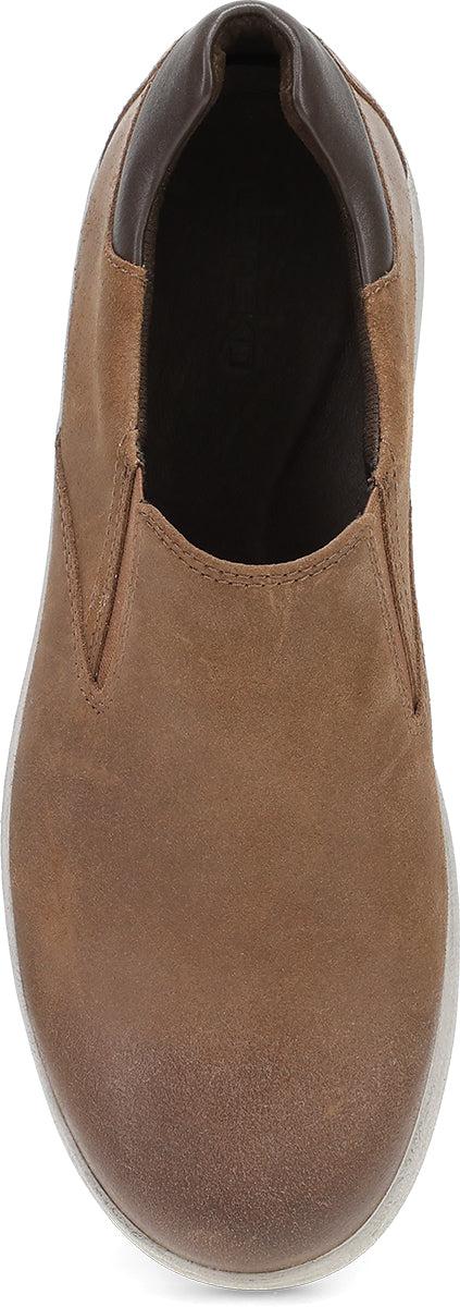 Dansko Brown Burished Suede Trent Men's Slip On Sneakers 8905-780300