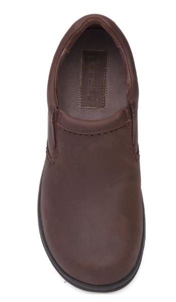 Dansko Brown Distress Wynn Men's Slip-On Shoes 8701-787800