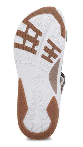 Dansko Brown Multi Webbing Rosette Womens Comfort Sandals 4916-530300