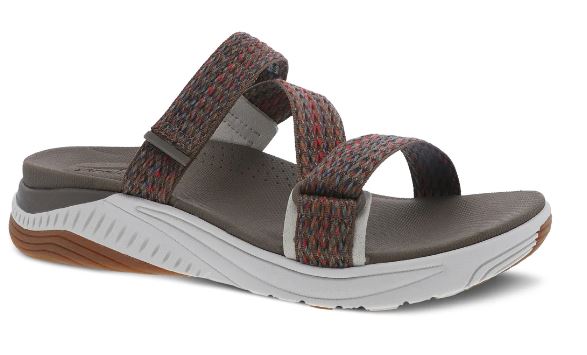 Dansko Brown Multi Webbing Rosette Womens Comfort Sandals 4916-530300
