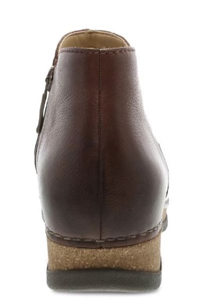 Dansko Brown Waxy Milled Makara Women's Boots 9607-785300