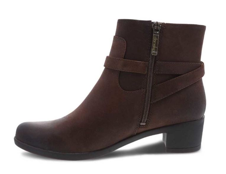 Dansko Cagney Brown Burnished Suede Women's Ankle Boots 3217-532300