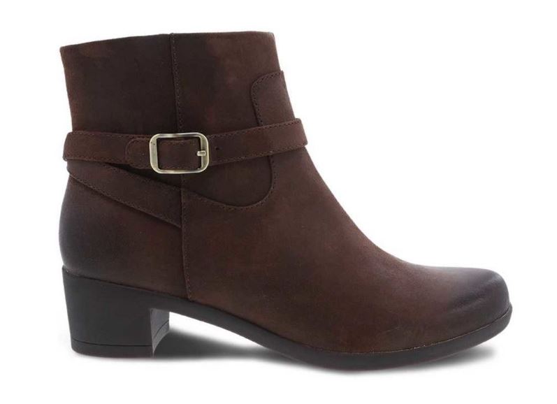 Dansko Cagney Brown Burnished Suede Women's Ankle Boots 3217-532300