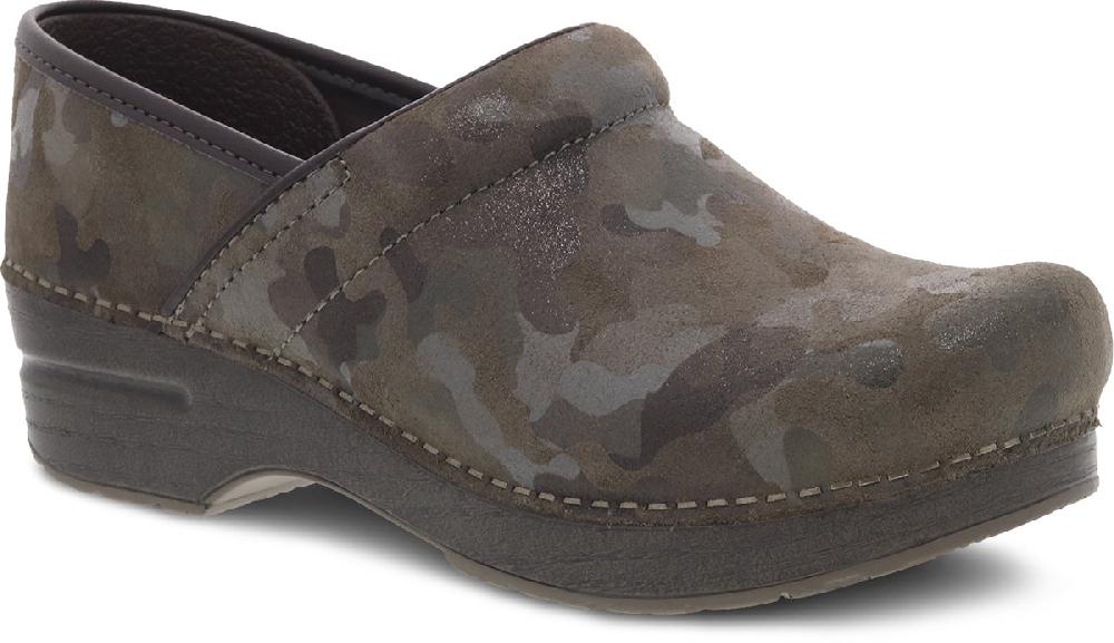 Dansko Camo Suede Professional Clogs 106-989878