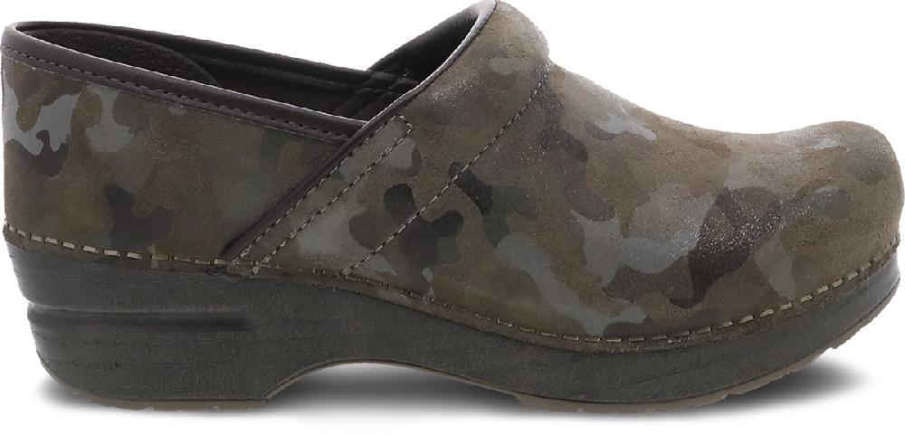 Dansko Camo Suede Professional Clogs 106-989878