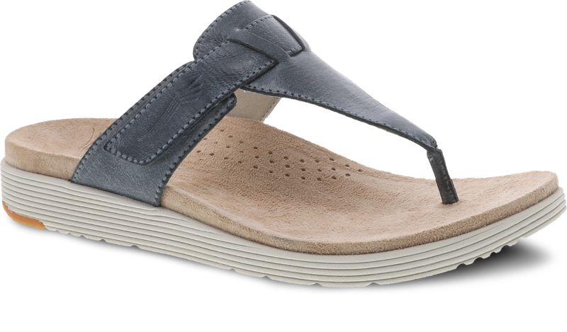Dansko Cece Denim Burnished Calf Womens Thong Sandals 4610-726100