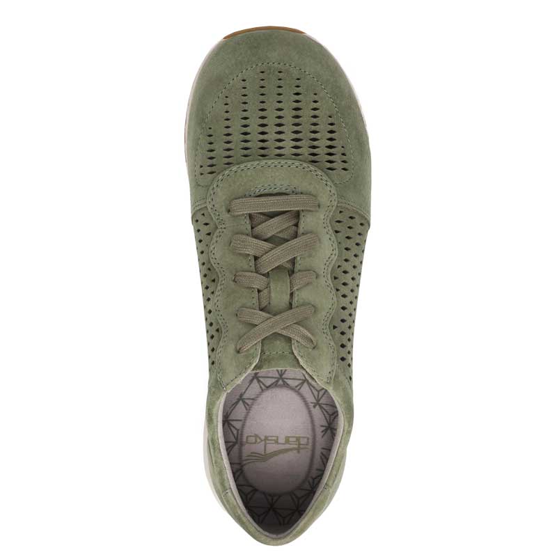 Dansko Charlie Sage Suede Perforated Womens Comfort Sneaker 4250-130313