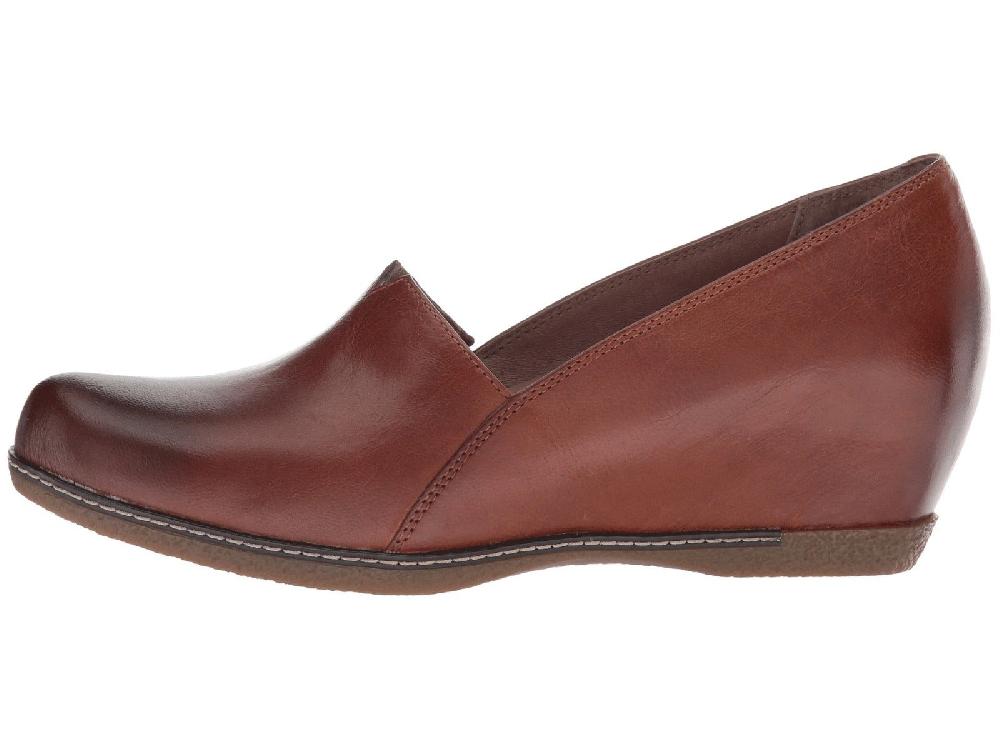 Dansko Chestnut Burnished Liliana Womens Comfort Slip On Shoes 6901-691200