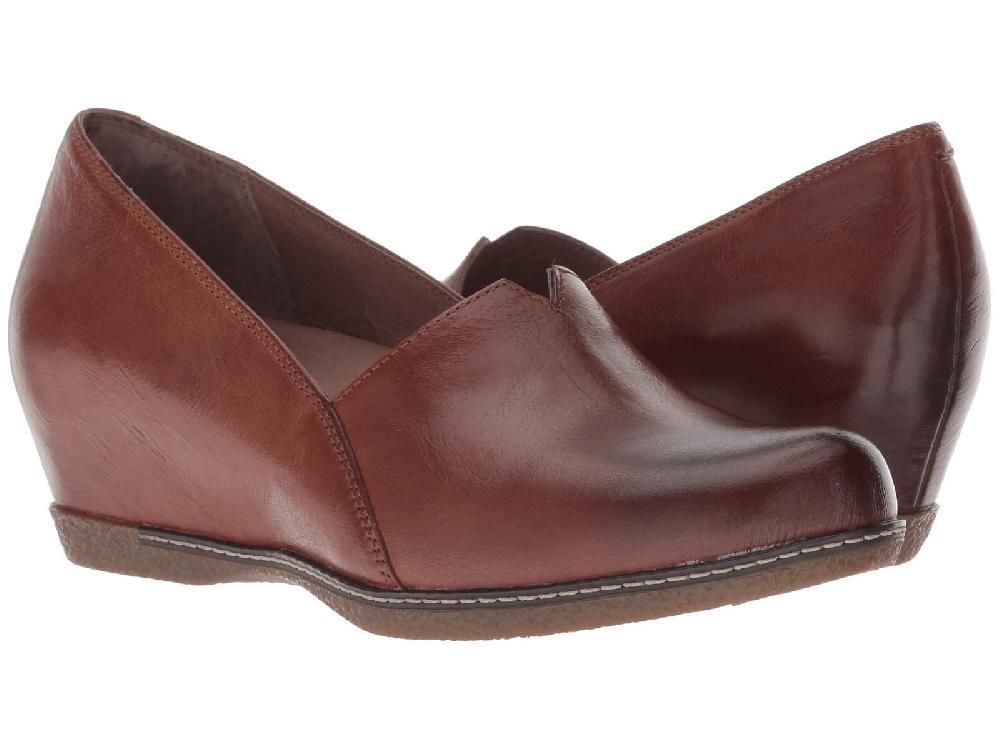 Dansko Chestnut Burnished Liliana Womens Comfort Slip On Shoes 6901-691200