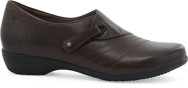 Dansko Chocolate Burnished Calf Franny Women's Shoes 5500-230200