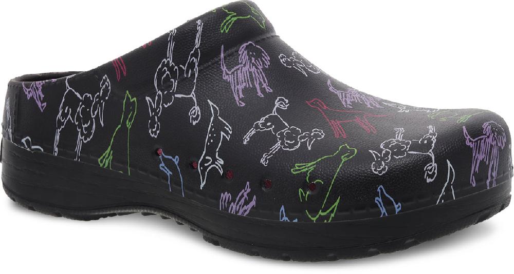 Dansko Dogs Kane Lightweight Molded Open Back Clogs 4145-390200