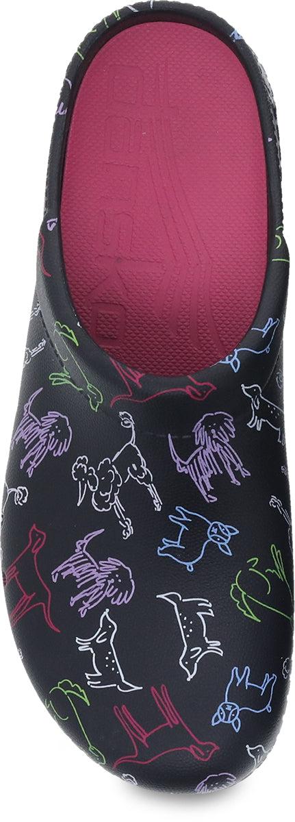 Dansko Dogs Kane Lightweight Molded Open Back Clogs 4145-390200