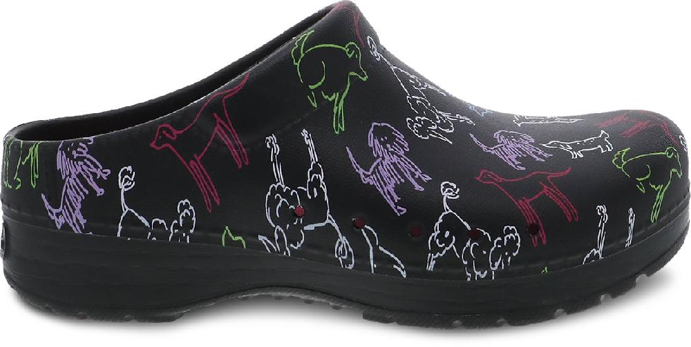 Dansko Dogs Kane Lightweight Molded Open Back Clogs 4145-390200