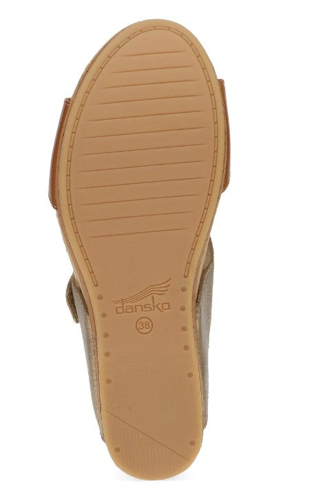 Dansko Gold Tan Leather Shannon Women's Wedge Sandals 10001-300300