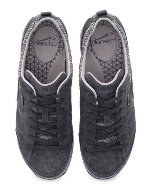 Dansko Grey/Blue Suede Paisley Comfort Sneaker 4350-241005