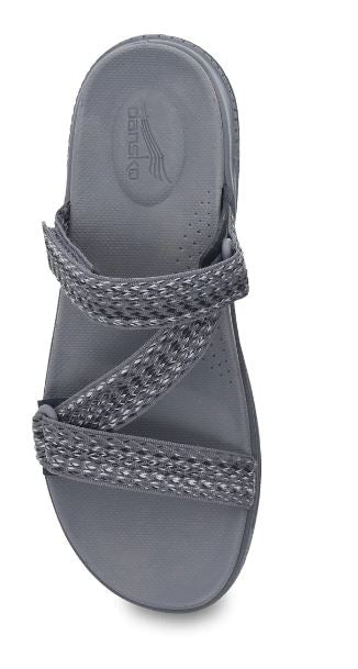 Dansko Grey Multi Webbing Rosette Womens Comfort Sandals 4916-941000