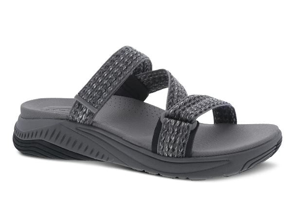 Dansko Grey Multi Webbing Rosette Womens Comfort Sandals 4916-941000