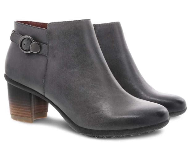 Dansko Grey Waterproof Burnished Perry Womens Comfort Short Boots 3331-940200