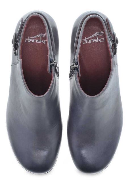 Dansko Grey Waterproof Burnished Perry Womens Comfort Short Boots 3331-940200