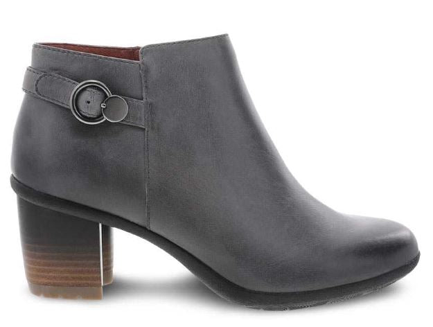 Dansko Grey Waterproof Burnished Perry Womens Comfort Short Boots 3331-940200