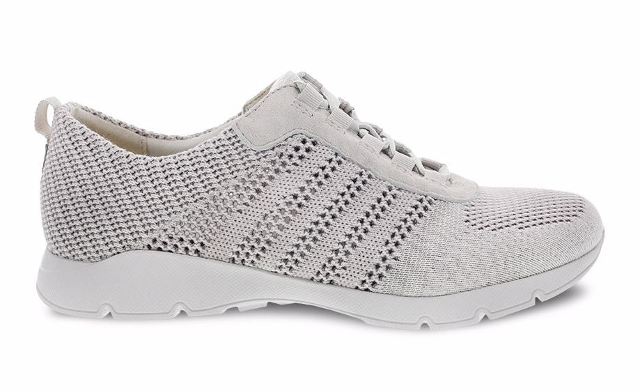 Dansko Ivory Adrianne Washed Knit Comfort Casual Lace-Up Sneaker 4455-611861