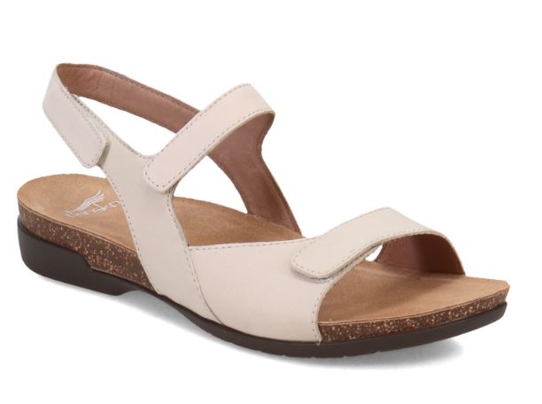 Dansko Ivory Milled Nubuck Ronda Womens Comfort Sandals 6027-615300
