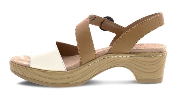 Dansko Ivory Tumbled Nappa Marjory Womens Comfort Sandals 1022-612200