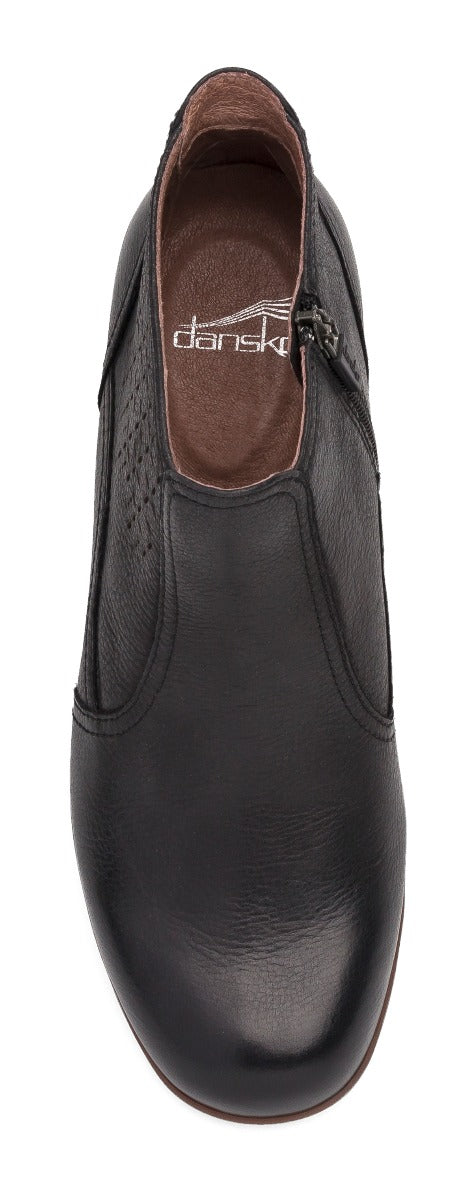 Dansko Liberty Black Burnished Nappa Womens Ankle Boots 2909-021200