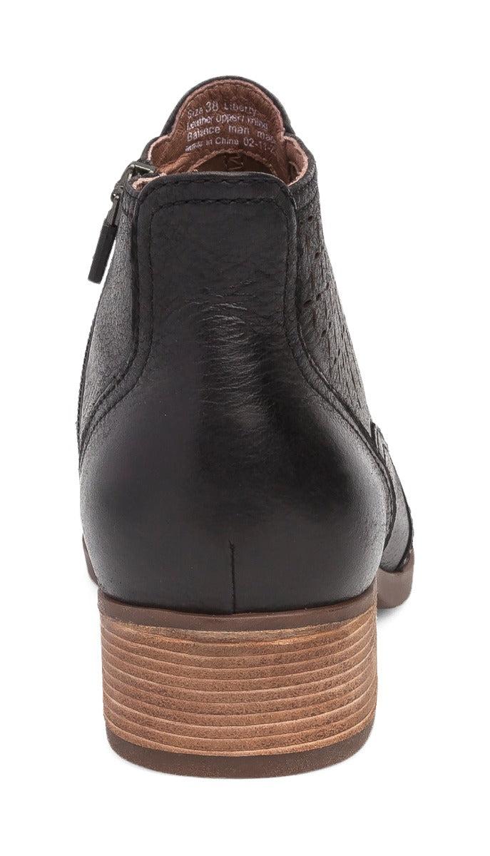 Dansko Liberty Black Burnished Nappa Womens Ankle Boots 2909-021200