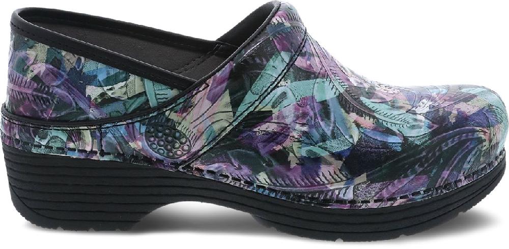 Dansko LT Pro Watercolor Tooled Womens Clog Shoes 5200-420202